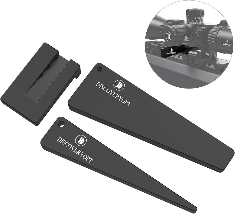 DISCOVERYOPT Scope Level Combo for Rifle Scope Mounting, Scope Leveling Kit, Scope Level Wedge in One-Piece Mounts or Scope Rings - Image 1